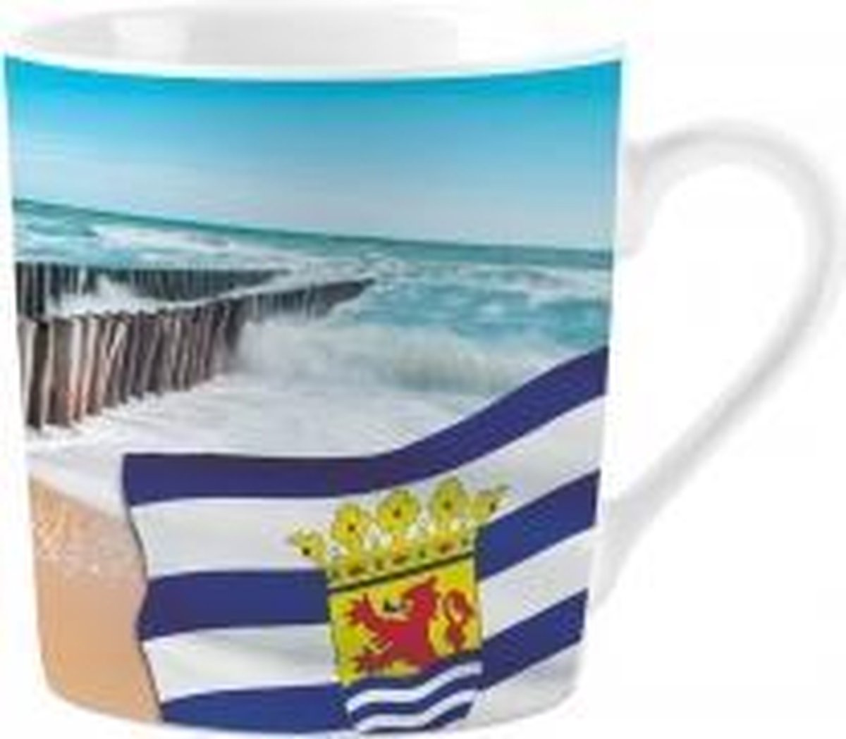 Koffiemok-koffiemokken-koffiebeker-Zeeland-Zeeuwse vlag-1 stuks-25cl-geschenkdoos-cadeau