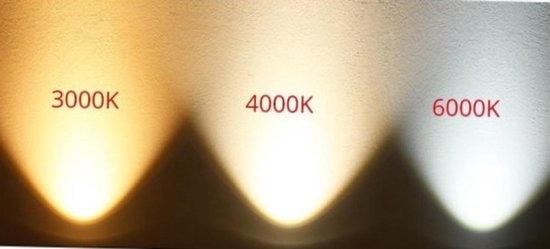Spot LED salle de bain blanc lumière blanche 4000K. Set de 4 pièces avec  lampe LED