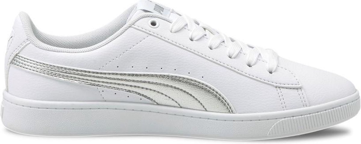 PUMA - maat 38.5 - Vikky v2 Metallic M Dames Sneakers - Puma White-Puma  Silver | bol.com