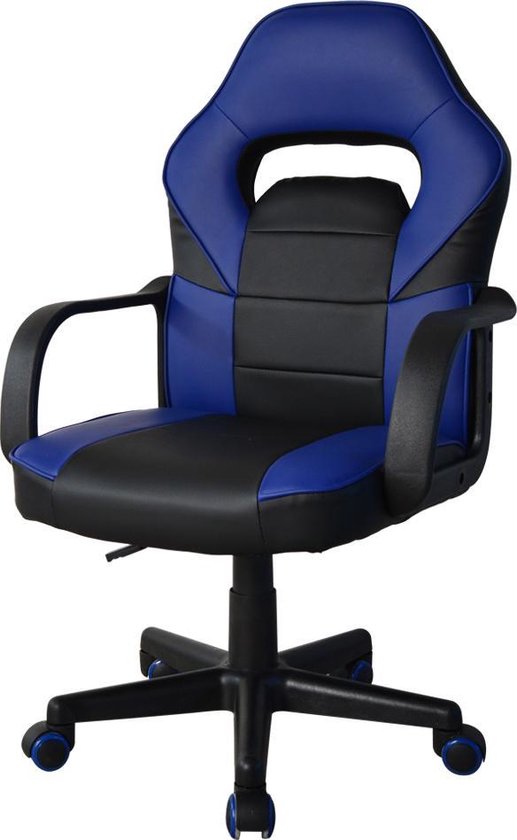 Game Chair Thomas Junior - Chaise de bureau Gaming Style - Réglable en  hauteur - Bleu noir