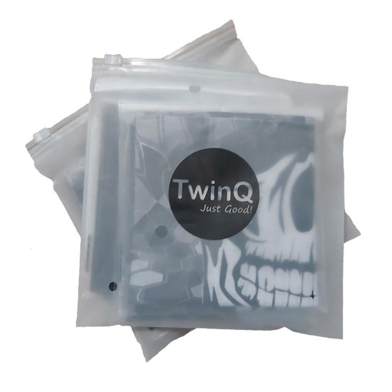 TwinQ 3 Pack Faceshield Skull | Multifunctionele bandana van microfiber doodshoofd | Nekwarmer skull  | Sjaal schedel | 3 Stuks - TwinQ