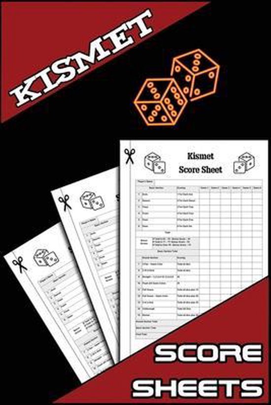 Kismet Score Sheets 100 Kismet Dice Game Score Sheets, Kizmet Score