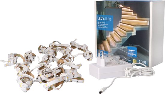 LED trapverlichting met bewegingssensor - 4000k - voor trappen met bekleding - 15 x 80