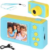 Mini Digitale Camera voor Kinderen - oplaadbaar 2 inch LCD-Scherm Geschenkspeelgoed voor Jongens en Meisjes Blauw / Geel