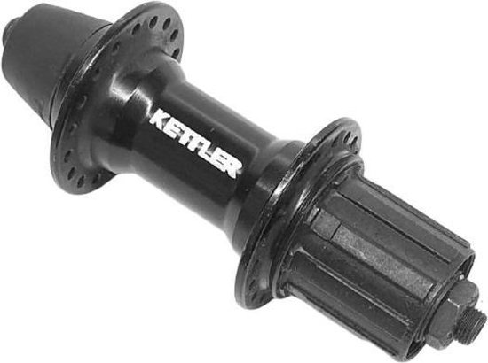 Freewheel achternaaf aluminium met vaste as - 36 gaats