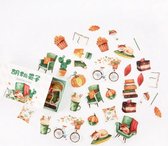 Bullet journal stickers | Doosje - 40 kleine stickers |  8 cm x 5 cm x 1,5 cm