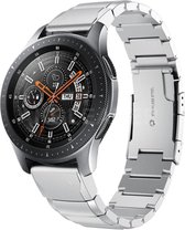 Shop4 - Geschikt voor Samsung Galaxy Watch 42mm Bandje - Roestvrijstaal Zilver