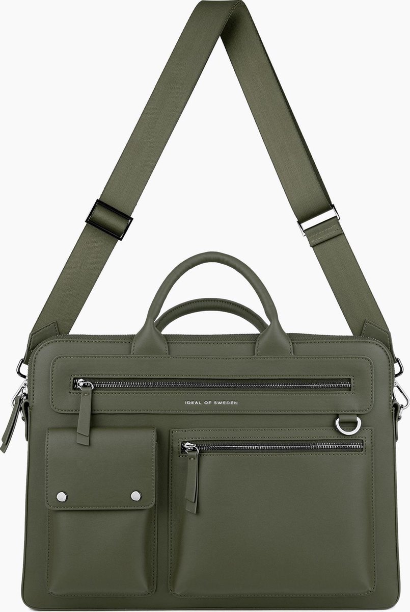 iDeal of Sweden Unity Messenger Laptop Bag Metal Woods