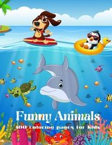 Funny Animals - 100 coloring pages for kids