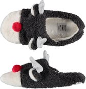 Apollo Ladies Huisslippers X-Mas - Grijs - Maat 37/38