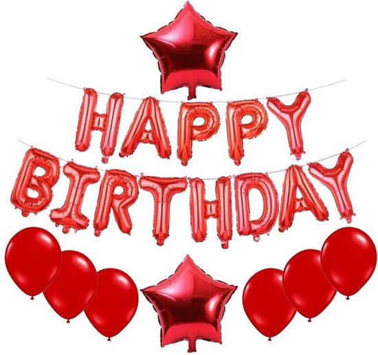 Roze verjaardagsdecoraties, Happy Birthday verjaardagsdecoraties, roze en witte latexballonnen en banners, heliumfolie, confettiballonnen, voor meisjes en vrouwen