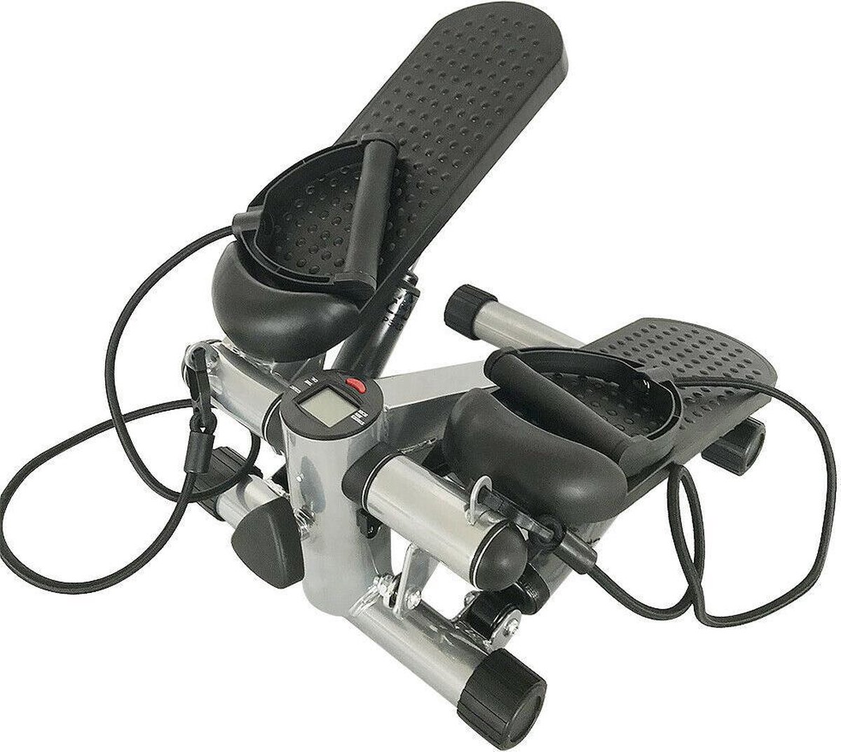 Mini Stepper Met Weerstandsbanden - Compacte Swing Stepper Voor Full Body Training Thuis En Kantoor