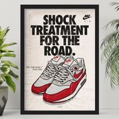 Kicks On Kanvas Poster - Nike Air Max Og Vintage - 70 X 50 Cm - Multicolor