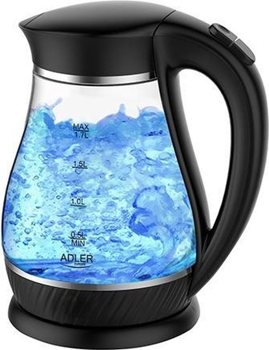 Top Choice - Hoge waterkoker - met led - 1.7 liter - zwart