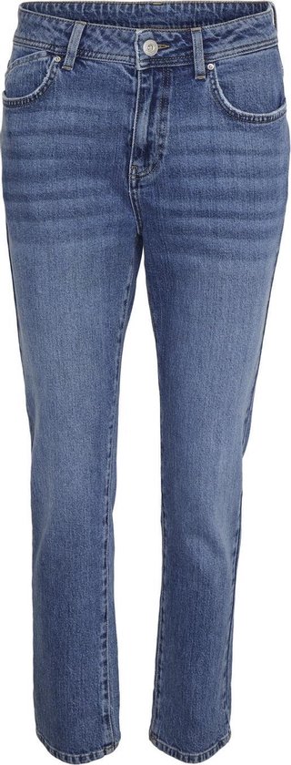 Noisy may Jeans Nmolivia Nw Slim Straight Jeans Mb 27015687 Medium Blue Denim Dames Maat - W26 X L32