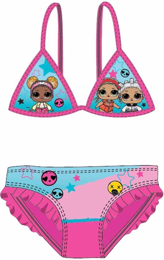 LOL Surprise! triangel bikini - roze - maat 98/104 | bol.com