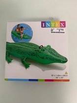 Opblaaskrokodil - één stuk - opblaas krokodil groen