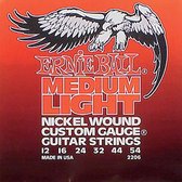 Ernie Ball EB-2206 snaren set elektrisch, nickel wound, medium-light, 012-016-024w-032-044-054