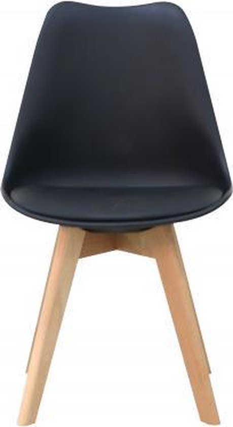 Stoel Retro zwart/bruin 1 stoel