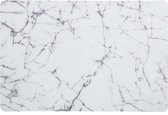 Atmosphera Marble Placemat set van 4 – Wit – 45 x 30 cm - Onderleggers