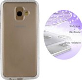 BackCover Layer TPU + PC - Telefoonhoesje - Hoesje voor Samsung A6 Plus 2018 - Zilver