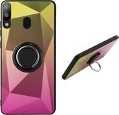 BackCover met Ring - Telefoonhoesje - Hoesje Aurora voor Samsung M20 - Goud Roze