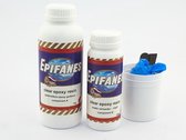 Epifanes Clear Epoxy Resin is een oplosmiddelvrije glasheldere epoxy giethars set 1.25kg. Gietehars - Lamineerhars
