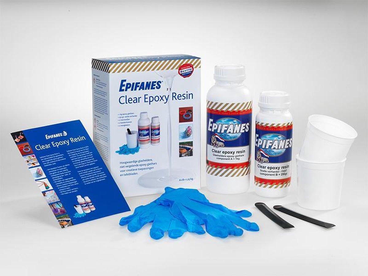 Epifanes Clear Epoxy Resin is een oplosmiddelvrije glasheldere epoxy