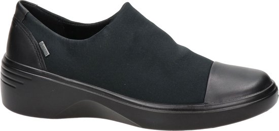 ECCO Soft 7 Wedge Dames Instappers - Zwart - Maat 40 | bol.com