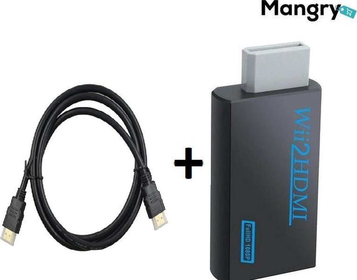 Verbeterde Premium Wii naar HDMI converter 1080P 2020 / omvormer / adapter + HDMI...