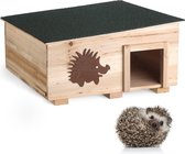 Egelhuis - Houten Egel House - Beschermende Egel Shelter Box voor Outdoor, Garden - Hedgehog Den voor slapen, zomer, nesten, winterslaap