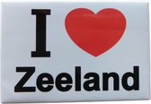 Koelkast magneet I love Zeeland