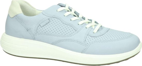 Ecco Soft 7 Runner dames sneaker - Licht blauw - Maat 35 | bol.com