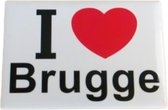 Koelkast magneet I love  Brugge