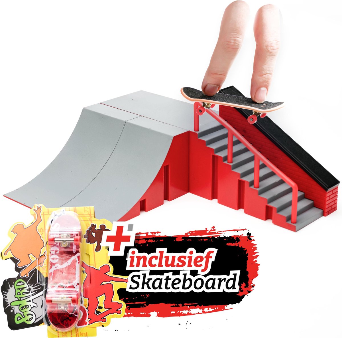 Fingerboard Skatepark voor Kinderen Vinger Skateboard