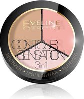 Eveline - Contour Sensation 3In1 Model Contour Face Palette 01 Pink Beige 13.5G