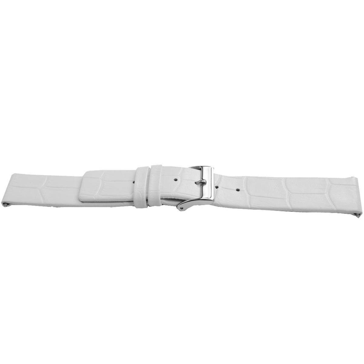 Horlogeband H520 Croco Wit 22x22 mm