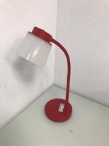 Decoratief Beeld - Rode Lamp Buigbare Bovenkant - Aluminium - Merkkooos - Multicolor - 20 X 20 Cm