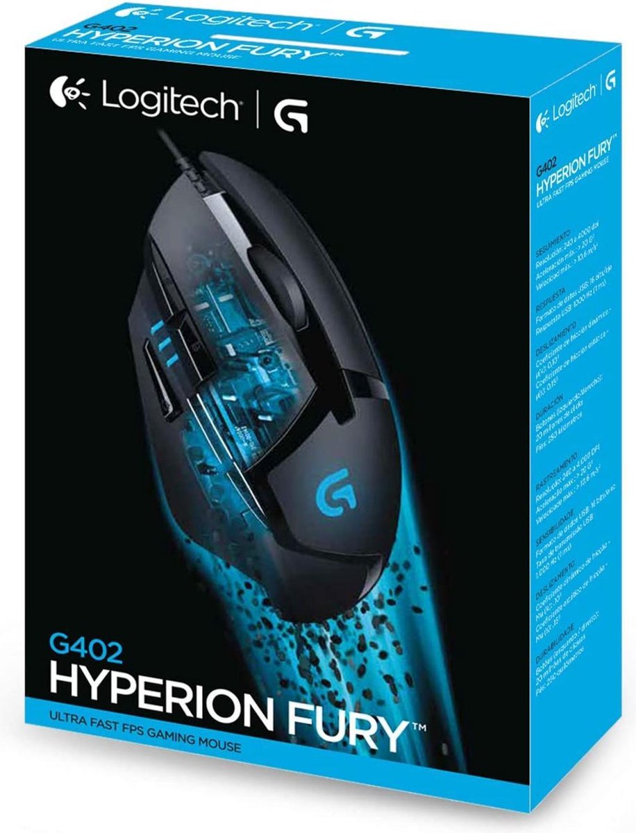 Logitech G G402 Hyperion Fury souris USB Type-A Optique 4000 DPI | bol