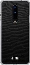 OnePlus 8 Hoesje Transparant TPU Case - Black Beach #ffffff