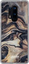 OnePlus 8 Pro Hoesje Transparant TPU Case - Wood Marble #ffffff