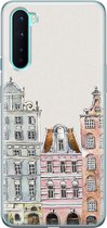 OnePlus Nord hoesje - Grachtenpandjes - Soft Case Telefoonhoesje - Amsterdam - Multi