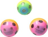 Ballon anti-stress Densité Medium - 6 cm - Stimulation sensorimotrice - Anti-stress - 3 pièces - Rainbow Voetbal