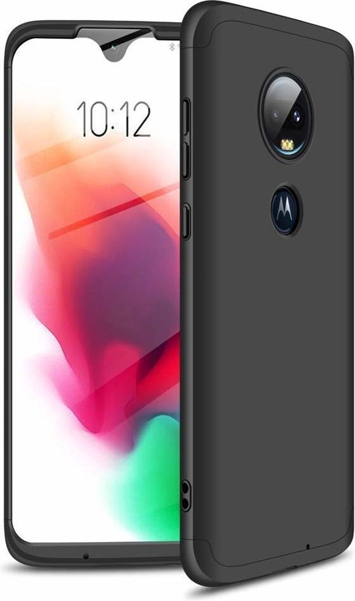 360 full body case Geschikt voor Motorola Moto G7 - zwart