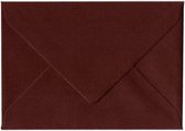 Cards & Crafts 50 Luxe Enveloppen - C7 - Bordeaux Rood - 8,1x11,4cm - 120 grams - Geschikt voor A7