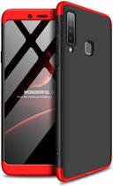 360 full body case voor Samsung Galaxy A9 2018 A920 - zwart - rood