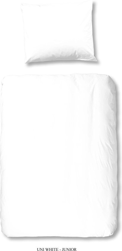 Livello Dekbedovertrek Uni Satijn White