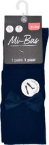 Kniekous Dames Met Strik - Maat 39/42 - marine  chaussettes socks