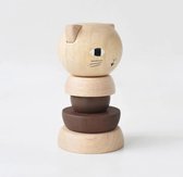 Wee Gallery - Houten kat stapelblokken speelgoed