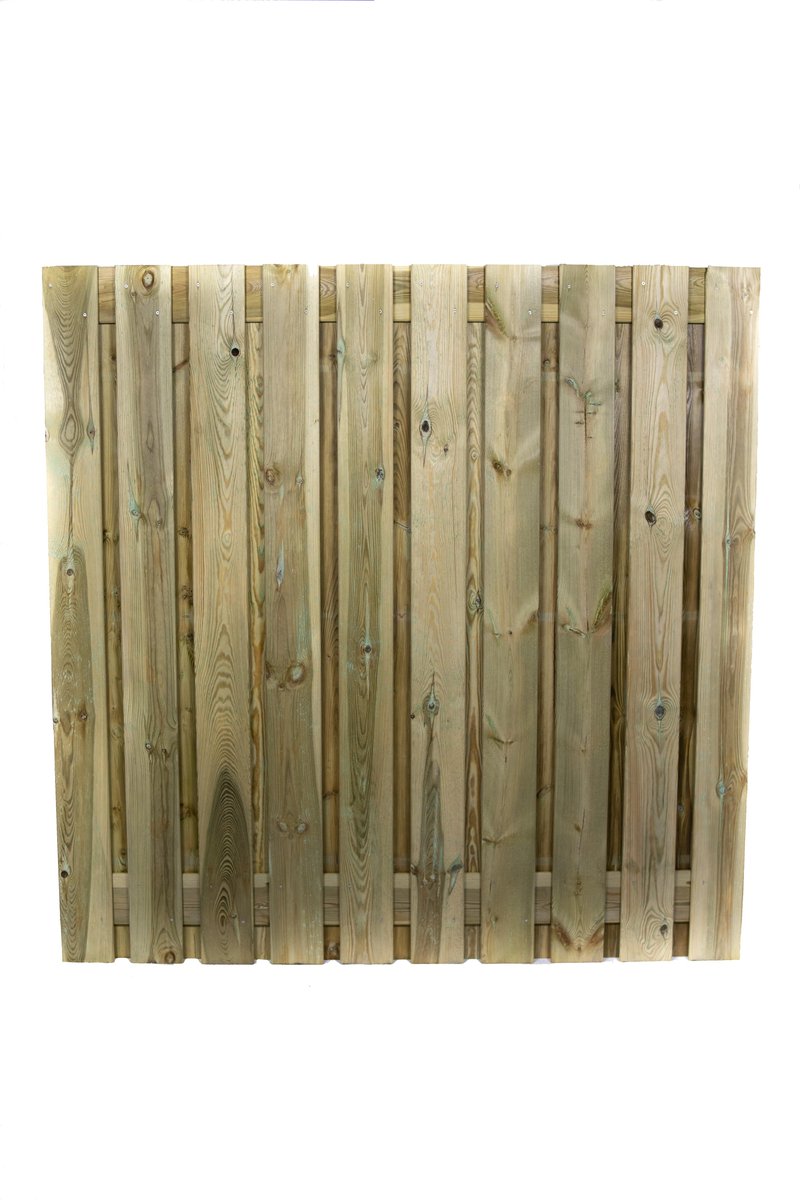 Grenen privacy schutting tuinscherm 180 x 180 cm 21-planks